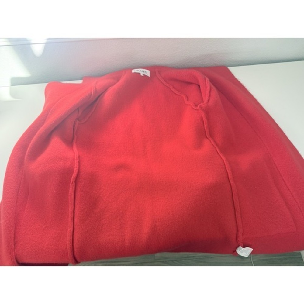 Anthropologie Womens Phoenix Open Red Sweater Coat Minimalist Capsule WardrobeXS - Picture 6 of 14